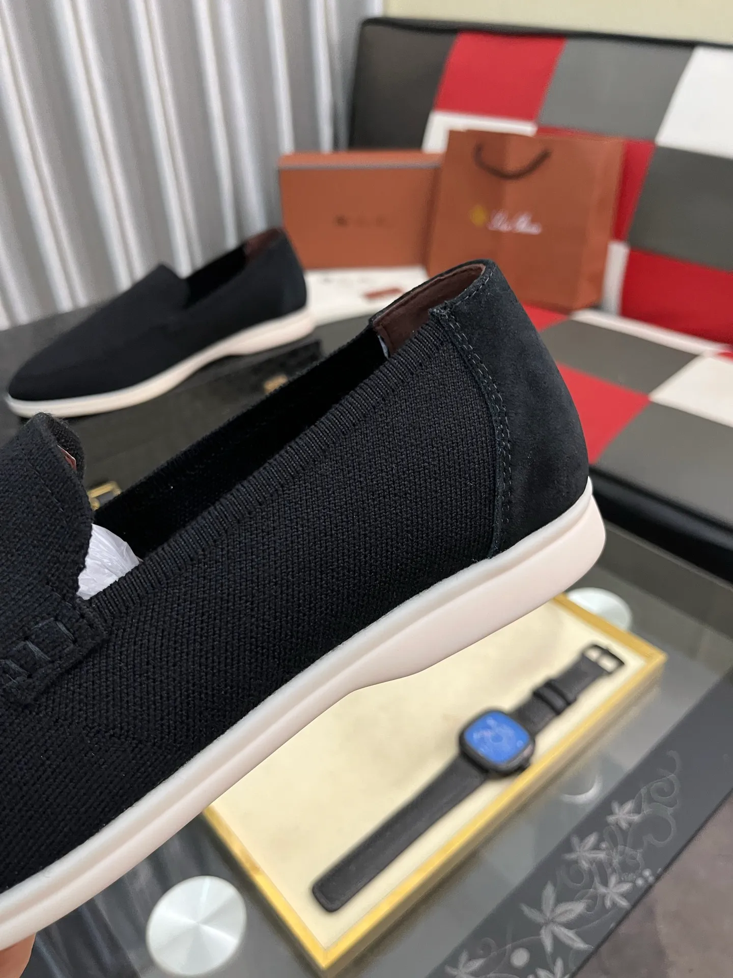Men's men's shoes💰420⌚️⌚️Loro*Piana pure original 2025 soft and comfortable LP deerskin flat-soled casual star's same style slip-on Loaf men's shoes, size: 38-446️⃣colors available
